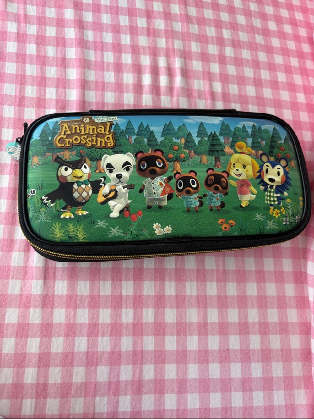 Animal Crossing Kids switch  Carry Case - Green Graphic